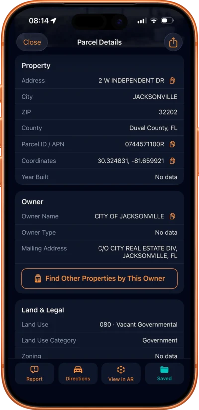 Full Details — AcreBound iOS app screenshot